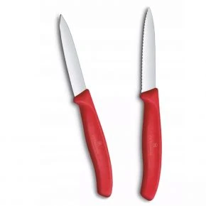 Набір із 2 ножів для овочів Victorinox Swiss Classic 8 см, червоний (6.7691.2C1)