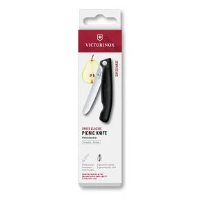 Ніж для пікніка складаний Victorinox Swiss Classic, лезо 11 см, чорний (6.7803.F)