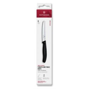 Набір ножів для томатів Victorinox Swiss Classic 11 см, 6 шт., чорний (6.7833.6)