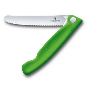 Складаний ніж для пікніка Victorinox Swiss Classic 10 см, зелений, блістер (6.7836.F4B)