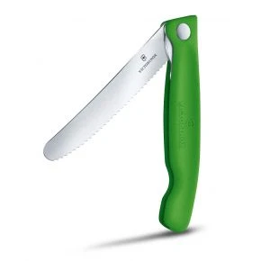 Складаний ніж для пікніка Victorinox Swiss Classic 10 см, зелений, блістер (6.7836.F4B)