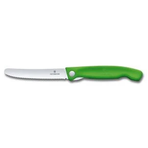 Складаний ніж для пікніка Victorinox Swiss Classic 10 см, зелений, блістер (6.7836.F4B)