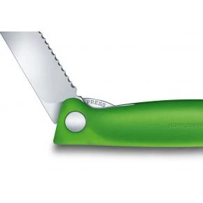 Складаний ніж для пікніка Victorinox Swiss Classic 10 см, зелений, блістер (6.7836.F4B)