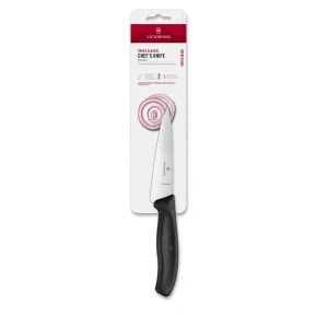 Шеф-ніж Victorinox Swiss Classic 12 см, чорний, блістер (6.8003.12B)