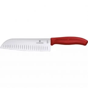 Сантоку Victorinox Swiss Classic 17 см, червоний, блістер (6.8521.17B)