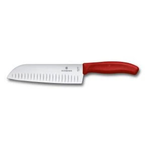 Сантоку Victorinox Swiss Classic 17 см, червоний, блістер (6.8521.17B)