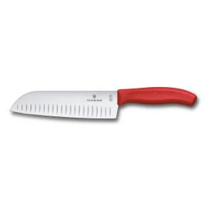 Сантоку Victorinox Swiss Classic 17 см, червоний, блістер (6.8521.17C1B)