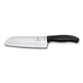 Сантоку Victorinox Swiss Classic 17 см, чорний, блістер (6.8523.17B)