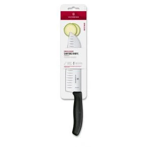 Сантоку Victorinox Swiss Classic 17 см, чорний, блістер (6.8523.17B)