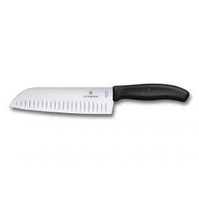 Сантоку Victorinox Swiss Classic 17 см, чорний, подарункова коробка (6.8523.17G) Сантоку Victorinox Swiss Classic 17 см, чорний, подарункова коробка (6.8523.17G)