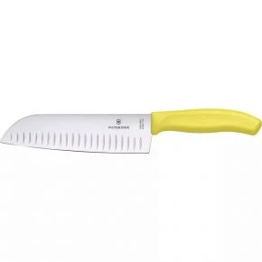 Сантоку Victorinox Swiss Classic 17 см, жовтий (6.8526.17L8B) Сантоку Victorinox Swiss Classic 17 см, жовтий (6.8526.17L8B)