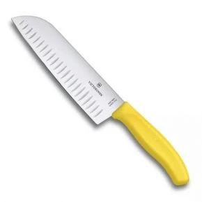 Сантоку Victorinox Swiss Classic 17 см, жовтий (6.8526.17L8B) Сантоку Victorinox Swiss Classic 17 см, жовтий (6.8526.17L8B)