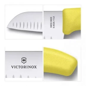 Сантоку Victorinox Swiss Classic 17 см, жовтий (6.8526.17L8B) Сантоку Victorinox Swiss Classic 17 см, жовтий (6.8526.17L8B)