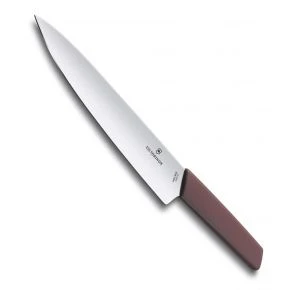 Шеф-ніж Victorinox Swiss Modern 22 см, бордовий (6.9016.221B)