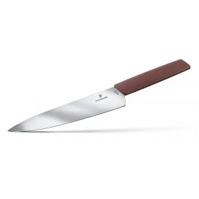 Шеф-ніж Victorinox Swiss Modern 22 см, бордовий (6.9016.221B)