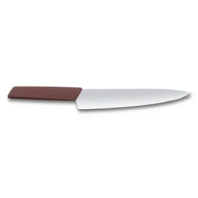 Шеф-ніж Victorinox Swiss Modern 22 см, бордовий (6.9016.221B)