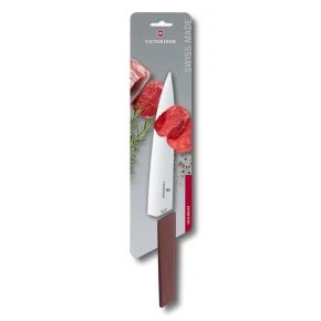 Шеф-ніж Victorinox Swiss Modern 22 см, бордовий (6.9016.221B)