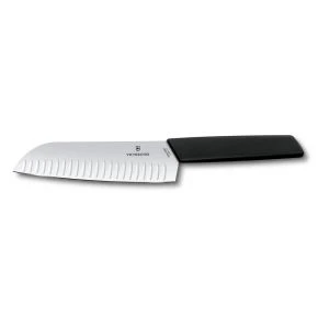 Сантоку Victorinox Swiss Modern 17 см, чорний (6.9053.17KB)