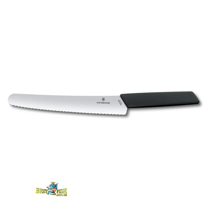 Хлібний ніж Victorinox Swiss Modern 22 см, чорний (6.9073.22WB) Хлібний ніж Victorinox Swiss Modern 22 см, чорний (6.9073.22WB)