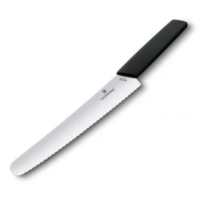 Хлібний ніж Victorinox Swiss Modern 22 см, чорний (6.9073.22WB) Хлібний ніж Victorinox Swiss Modern 22 см, чорний (6.9073.22WB)