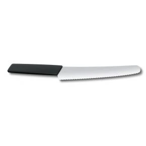 Хлібний ніж Victorinox Swiss Modern 22 см, чорний (6.9073.22WB) Хлібний ніж Victorinox Swiss Modern 22 см, чорний (6.9073.22WB)
