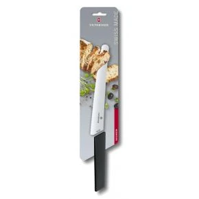 Хлібний ніж Victorinox Swiss Modern 22 см, чорний (6.9073.22WB) Хлібний ніж Victorinox Swiss Modern 22 см, чорний (6.9073.22WB)