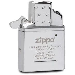Інсерт для запальнички Zippo Arc, хромований, дві дуги, USB (65828)