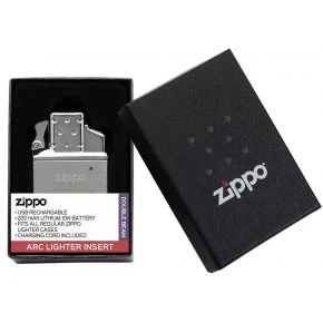 Інсерт для запальнички Zippo Arc, хромований, дві дуги, USB (65828)