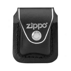 Шкіряний чохол для запальнички Zippo з кліпсою, чорний (67012)