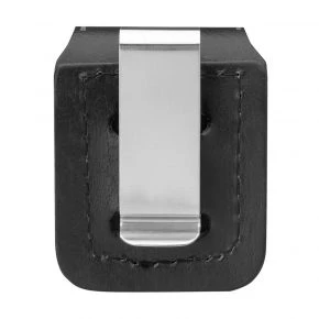 Шкіряний чохол для запальнички Zippo з кліпсою, чорний (67012)