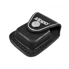 Шкіряний чохол для запальнички Zippo з кліпсою, чорний (67012)