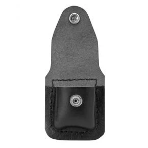 Шкіряний чохол для запальнички Zippo з кліпсою, чорний (67012)