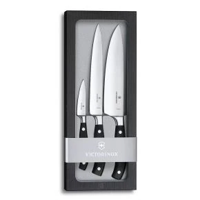 Набір кухонних ножів Victorinox Grand Maitre Chef's, чорний, 3 шт. (7.7243.3)