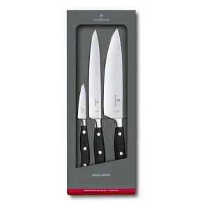 Набір кухонних ножів Victorinox Grand Maitre Chef's, чорний, 3 шт. (7.7243.3)