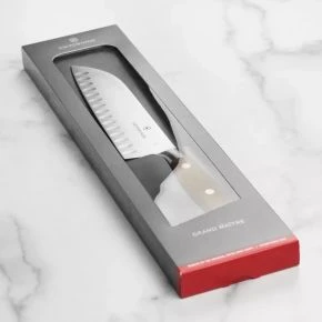 Сантоку Victorinox Grand Maitre Wood 17 см, коричневий, подарункова коробка (7.7320.17G)