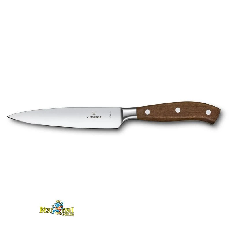 Шеф-ніж Victorinox Grand Maitre Wood 15 см, коричневий (7.7400.15G) Шеф-ніж Victorinox Grand Maitre Wood 15 см, коричневий (7.7400.15G)