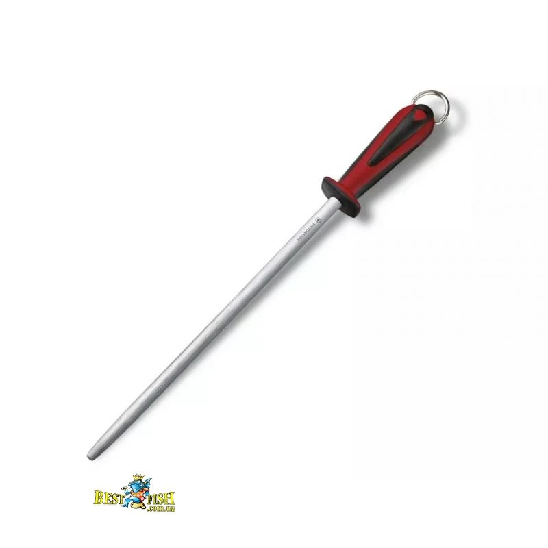 Мусат Victorinox Dual Grip 30 см, круглий, дрібна насічка, чорно-червоне руків'я (7.8511) Мусат Victorinox Dual Grip 30 см, круглий, дрібна насічка, чорно-червоне руків'я (7.8511)