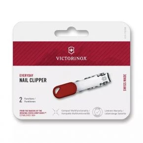 Кусачки для нігтів Victorinox Nail Clipper, з отвором для брелока, червоні (8.2050.B1)