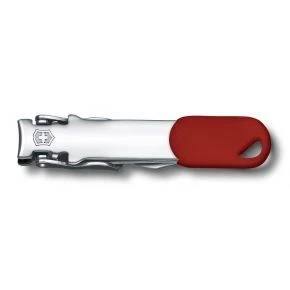Кусачки для нігтів Victorinox Nail Clipper, з отвором для брелока, червоні (8.2050.B1)