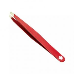 Пінцет для брів Victorinox Rubis Slanted, скошений, 9,6 см, червоний (8.2088)