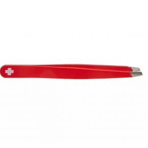 Пінцет для брів Victorinox Rubis Slanted, скошений, 9,6 см, червоний (8.2088)