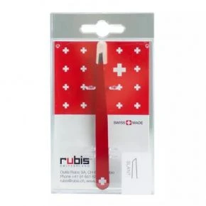 Пінцет для брів Victorinox Rubis Slanted, скошений, 9,6 см, червоний (8.2088)