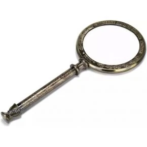 Лупа вінтажна у шкіряному чохлі, латунь, 10x, 25,5 см (DN28240B)