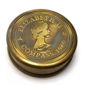 Компас кишеньковий «Elizabeth», латунь під античну бронзу, 6 см (DN29258)