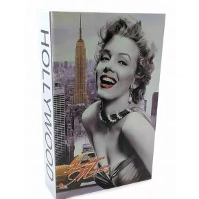 Книга-сейф «Marilyn Monroe» з ключем, метал, сіра (DN32007B)