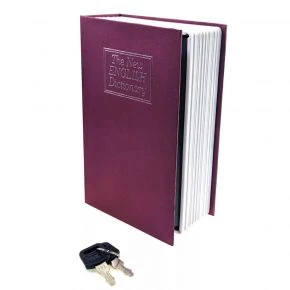 Книга-сейф «The New English Dictionary» з ключем, метал і пластик, бордова (DN32007R)