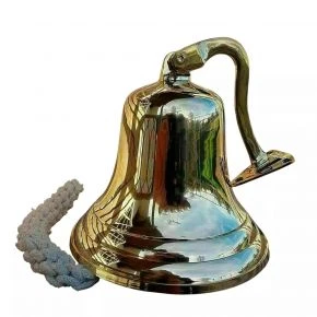 Ринда корабельна настінна, бронза, діаметр 10 см, золотиста (DN3205)