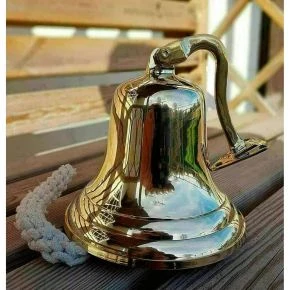 Ринда корабельна настінна, бронза, діаметр 10 см, золотиста (DN3205)