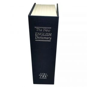 Книга-сейф «The New English Dictionary», метал і пластик, 18 x 12 x 5,5 см, синя (DN32053)