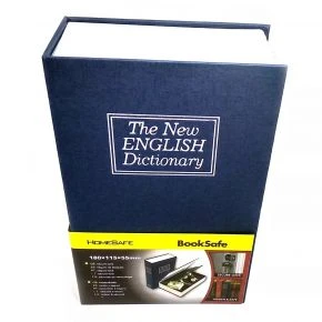 Книга-сейф «The New English Dictionary», метал і пластик, 18 x 12 x 5,5 см, синя (DN32053)